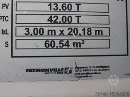 Faymonville extentadable 20m + disconnectable front + 42000...