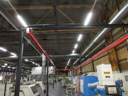 Demag Portalkran KBK2-H Stahlbau 500KG Abus 500KG Kettenzug + Stahlbau 24x6m