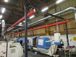 Demag Portalkran KBK2-H Stahlbau 500KG Abus 500KG Kettenzug + Stahlbau 24x6m