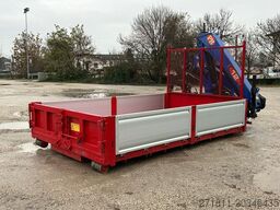 CONTAINER SCARRABILE NUOVO A PIANALE CON GRU