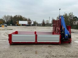 CONTAINER SCARRABILE NUOVO A PIANALE CON GRU