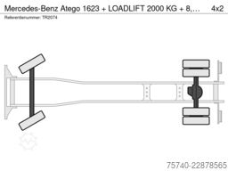 Mercedes-Benz Atego 1623 + LOADLIFT 2000 KG + 8,15 METER BOX ...