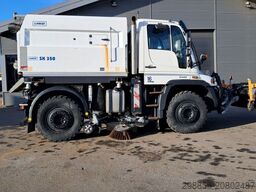 Unimog U400 met Schmidt SK350 veegmachine
