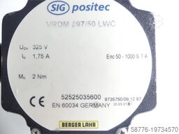 Berger Lahr VRDM 397/50 LWC SIG Positec 52525035600 Schrittmotor SN: 9735750