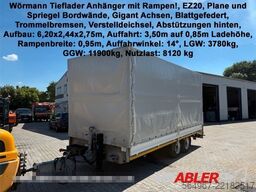 Wörmann Tieflader Anhänger mit Rampen