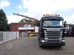 SCANIA R620 V8 Pritsche + PALFINGER 22002EH Kran