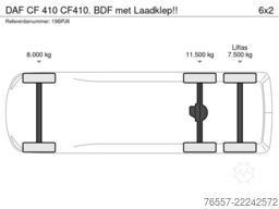 DAF CF 410 CF410. BDF met Laadklep!!