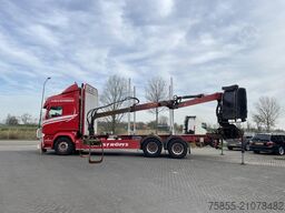 Scania R730 Woodtransport / 6x4 / Hiab Crane / Retarde...