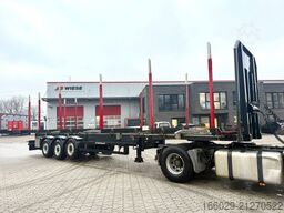 SCHWARZMÜLLER Holz Auflieger mit Schemel und Rungen TÜV NEU