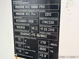 Mikron VCE 1000X PRO