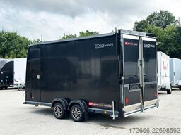 Brian James Trailers BOX VAN - 600-4018-35-2-12-B 419X178X201CM 3500KG KOFFERANHÄNGER | SCHWARZ