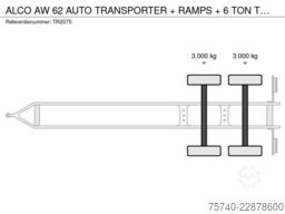 ALCO AW 62 AUTO TRANSPORTER + RAMPS + 6 TON