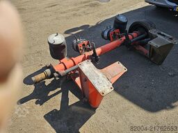 SMB TRAILER AXLE SINGLE TIRE DRUM. MISSING ONE HUBE.