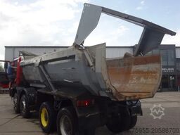 MAN FE 410 8x4 kipper,manual feulpomp,steel kipper