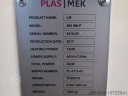 Pals mek Plastik Makinalari LM 500 W6-P