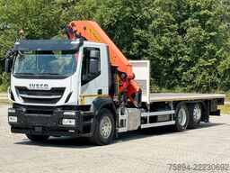 IVECO Stralis 460 PRITSCHE 6,65m +KRAN +FUNK