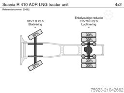 Scania R 410 RETARDER LNG ADR 699.000KM