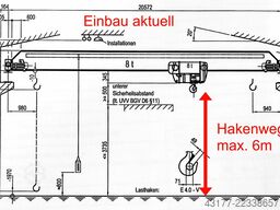 ABUS Hallenkran Laufkran 8 t x 20,5 m - Deckenkran