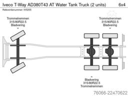 Iveco T-Way AD380T43 AT Water Tank Truck (2 units)