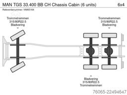 MAN TGS 33.400 BB CH Chassis Cabin (6 units)