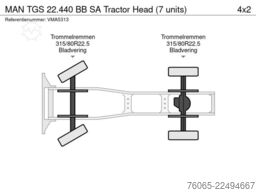 MAN TGS 22.440 BB SA Tractor Head (7 units)