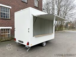 Andere VK 15352023 | WEISS | GASTÜR 350X200X230CM 1500KG VERKAUFSANHÄNGER