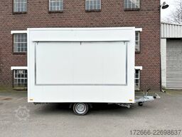 Andere VK 15352023 | WEISS | GASTÜR 350X200X230CM 1500KG VERKAUFSANHÄNGER