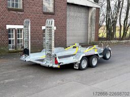 Brian James Trailers DIGGER PLANT 543-3717-35-2-12 | TRACSTRAP | EINZELRAMPEN 370X170CM 3500KG BAUMASCHINENANHÄNGER