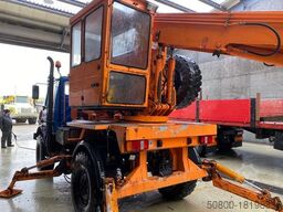 UNIMOG U 1450 4x4, Zug & Bergwinde, Kran, Greifer, AHK