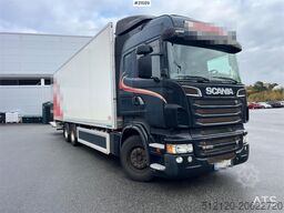 Scania R500 6x2 box truck w/ 2 temp refrigerator/freezer