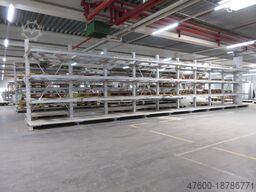 OHRA - Kragarmregal Langgutregal L 15m 10 Ständer IPB 120 + 40 Kragarme IPE100