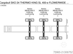 SCHMITZ CARGOBULL SKO 24 THERMO KING SL 400-e FLOWERWIDE HOLLAND-T