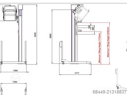Barsso mobiele lift voor 200L normwagens
