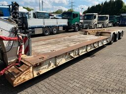 NOOTEBOOM Tiefbett Tieflader mit 3 Lenkbaren 12t Achsen