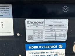 KRONE AZ, MAXI-LAFETTE  BPW-ACHSEN