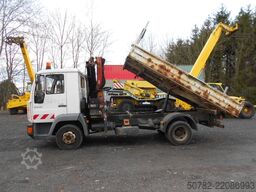 MAN Dreiseitenkippen MAN LE8.150 mit Kran Palfingen PFG7001