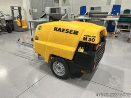 Kaeser M30 PE screw compressor on a trailer