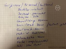 unbekannt Förderband mit glattem Gurt