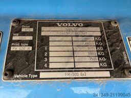 VOLVO FH-500 6x4H Hiab 21T AHK