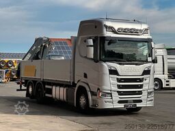 SCANIA R450 6x2 LL Pritsche FASSI 155 LK Lenk/Lift