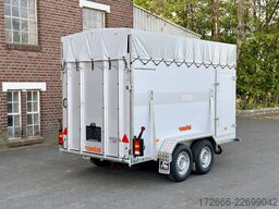 Vezeko VT 2700 ALUBODEN | RAMPE-/TÜR-KOMBI | TREIBGITTER 320X160X190CM VIEHANHÄNGER | RAMPENGUMMI | LÜFTUNG