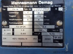 DEMAG / STAHL Kettenzug Demag / Stahl - 14 Stück.