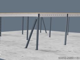 10x15m Lagerbühne , Belastung : 500kg/qm Unterkante: 3,0m , ca. 150qm Systembühne