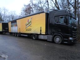 SCANIA S 500/Low Deck mit Aufliegen Getränke