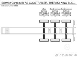 Schmitz Cargobull 3 AS COOLTRAILER, THERMO KING SLXi SPECTRUM D+E...