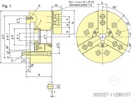 Kitagawa B-15A08 3-jaw