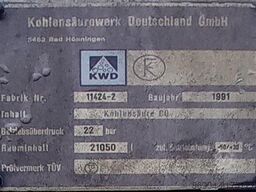 CO2 carbon dioxide gas used storage tank