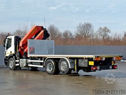 IVECO Stralis 460 PRITSCHE 6,60m +KRAN +FUNK