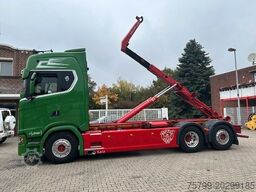 SCANIA S580 V8 MEILLER Abroller  mit Lift+Lenkachse 6x2