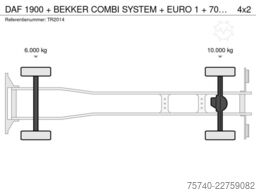 DAF 1900 + BEKKER COMBI SYSTEM + EURO 1 + LOW KM + ...